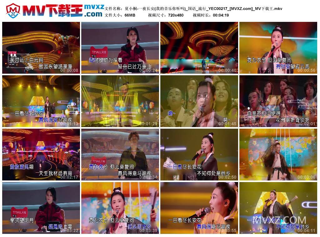 夏小桐-一夜长安(我的音乐你听吗)_国语_流行_YEC00217